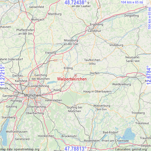 Walpertskirchen on map