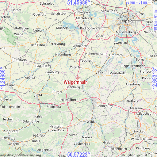 Walpernhain on map