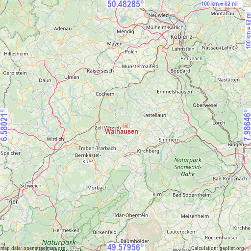Walhausen on map