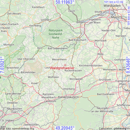 Waldgrehweiler on map