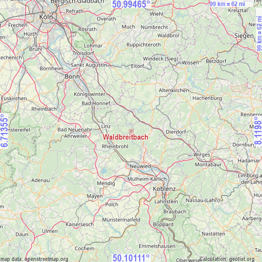 Waldbreitbach on map