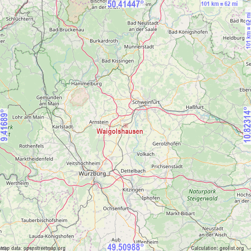 Waigolshausen on map