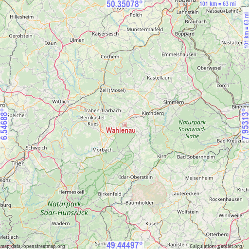 Wahlenau on map