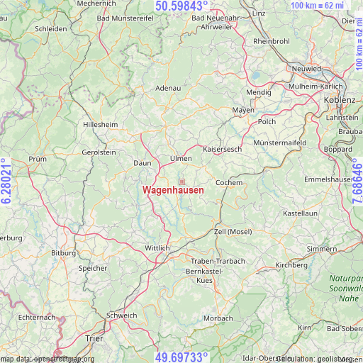 Wagenhausen on map