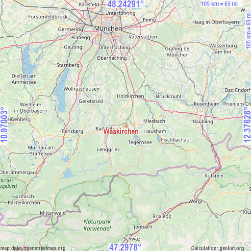 Waakirchen on map