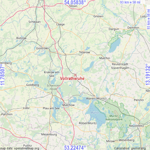 Vollrathsruhe on map