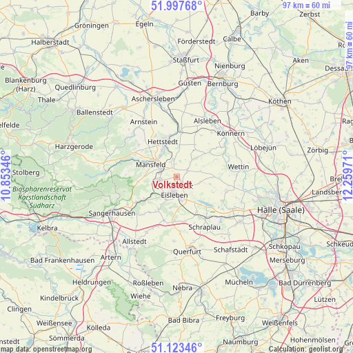 Volkstedt on map