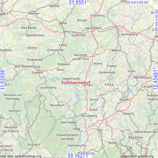 Volkmannsdorf on map
