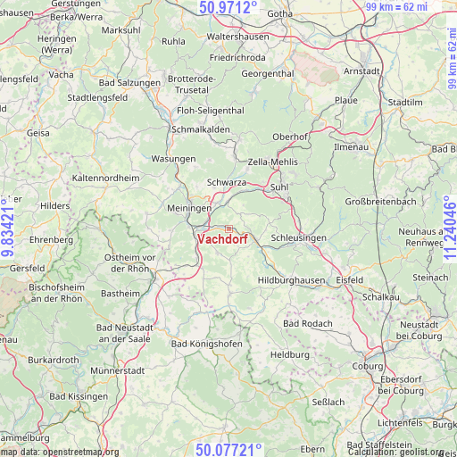 Vachdorf on map
