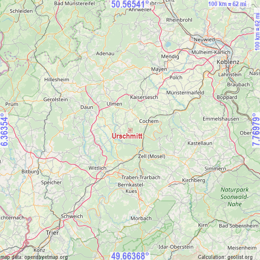 Urschmitt on map