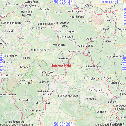 Untermaßfeld on map