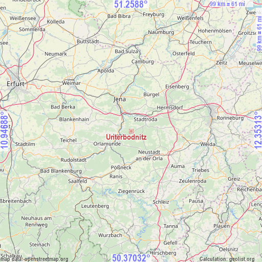 Unterbodnitz on map