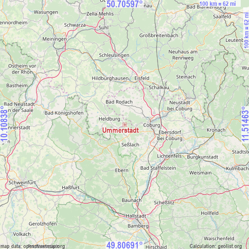 Ummerstadt on map