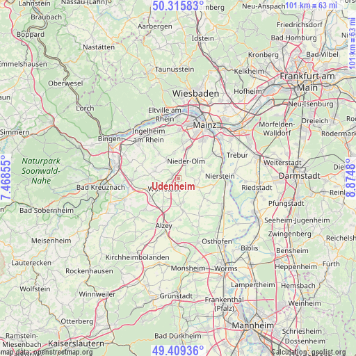 Udenheim on map