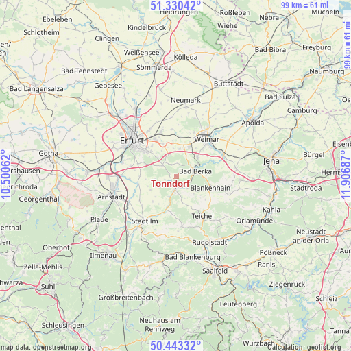 Tonndorf on map