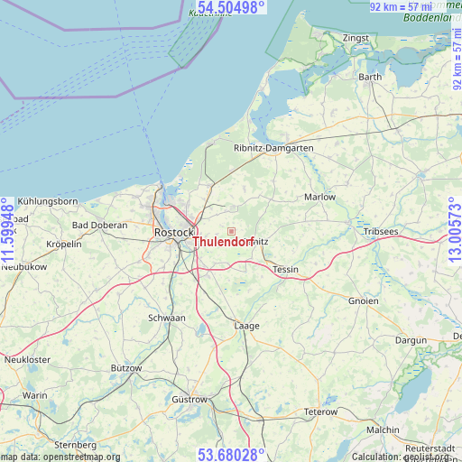 Thulendorf on map