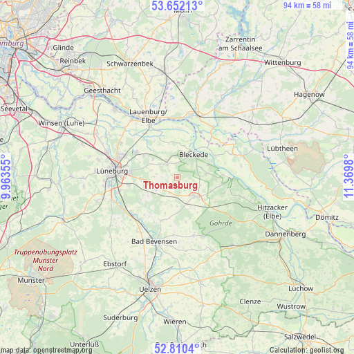 Thomasburg on map
