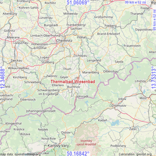 Thermalbad Wiesenbad on map