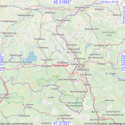 Teisendorf on map