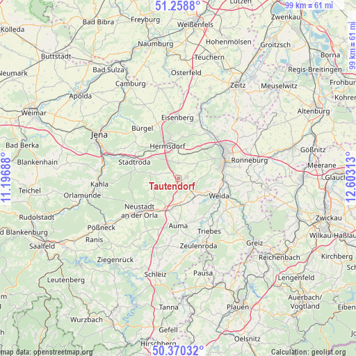 Tautendorf on map