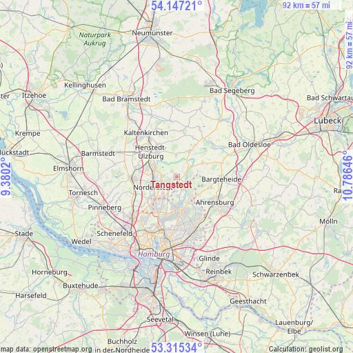 Tangstedt on map