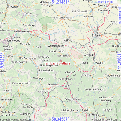 Tambach-Dietharz on map