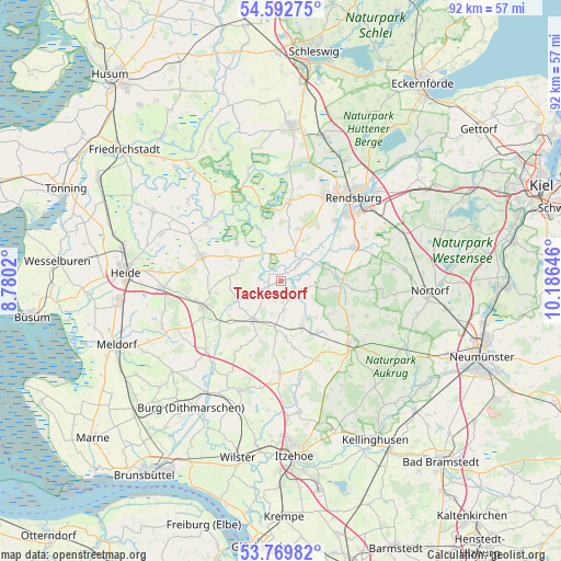 Tackesdorf on map