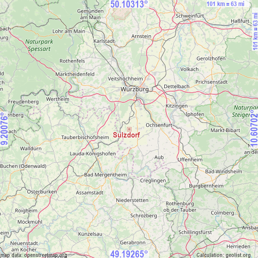 Sulzdorf on map