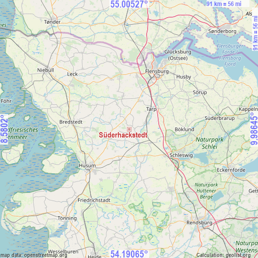 Süderhackstedt on map
