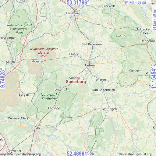 Suderburg on map