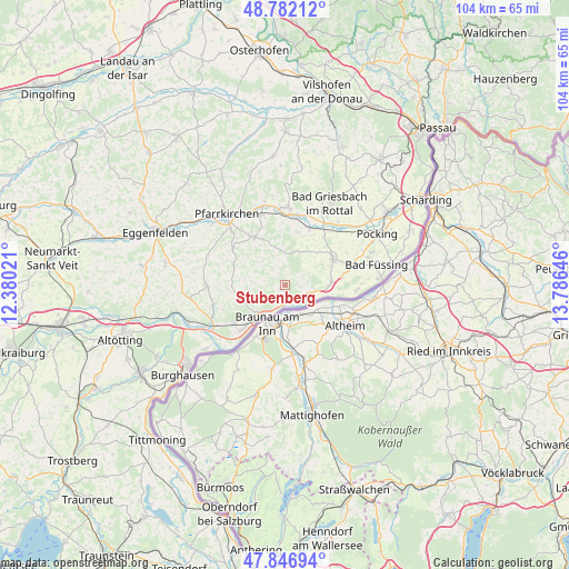 Stubenberg on map