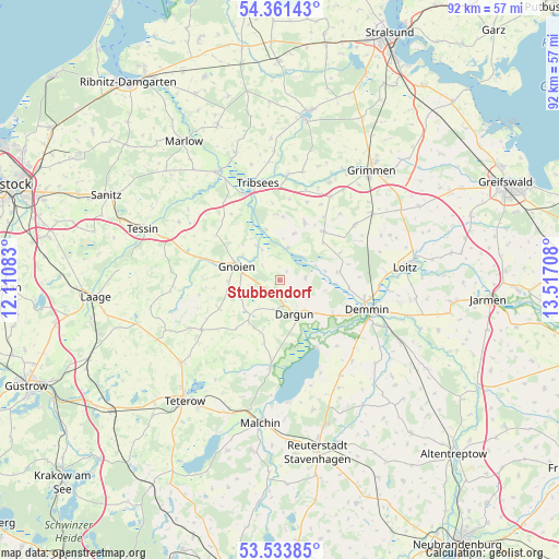 Stubbendorf on map