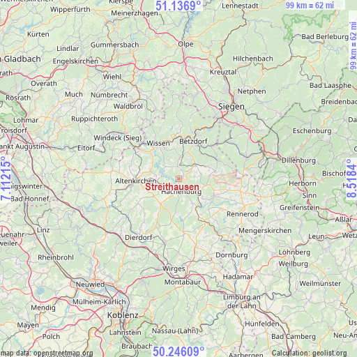 Streithausen on map