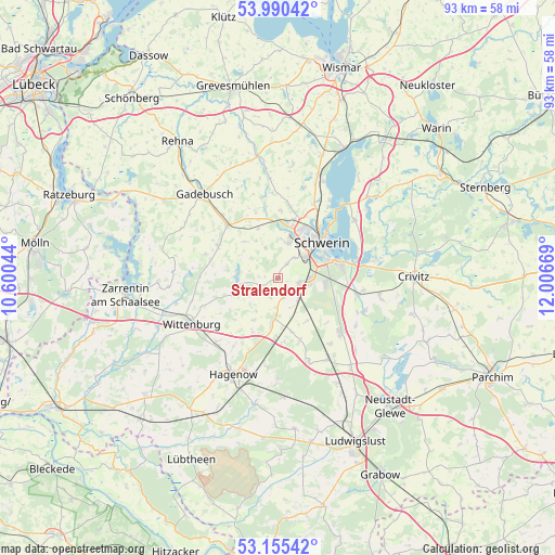 Stralendorf on map