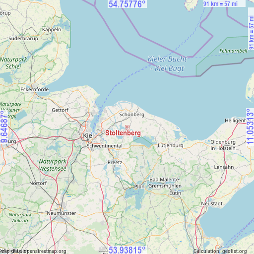 Stoltenberg on map