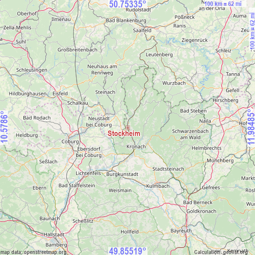 Stockheim on map