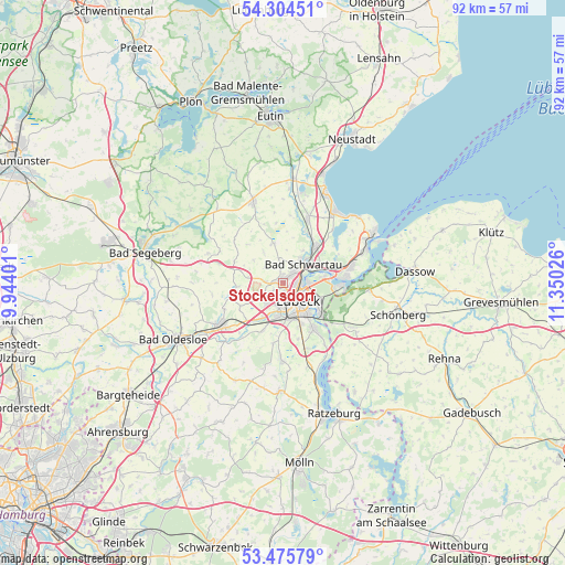 Stockelsdorf on map