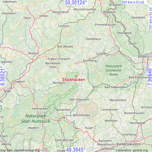 Stipshausen on map