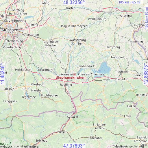 Stephanskirchen on map