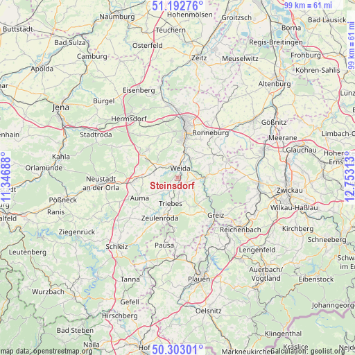 Steinsdorf on map