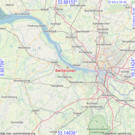 Steinkirchen on map