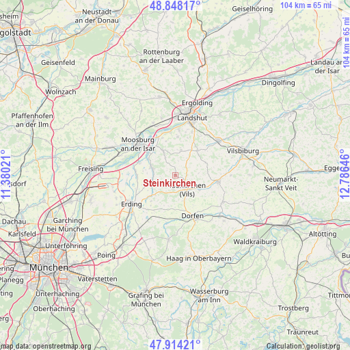 Steinkirchen on map