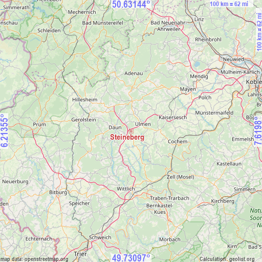 Steineberg on map