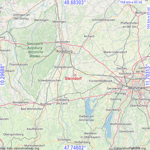 Steindorf on map
