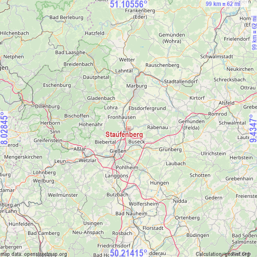 Staufenberg on map
