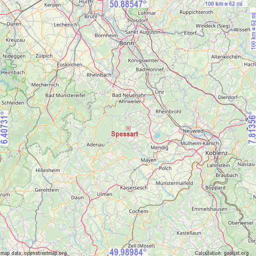 Spessart on map