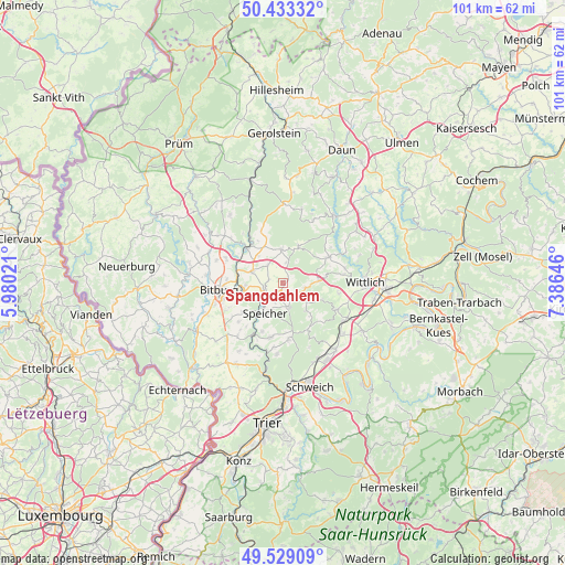 Spangdahlem on map