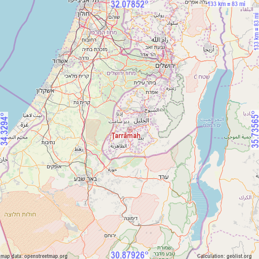 Ţarrāmah on map