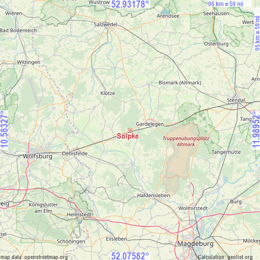 Solpke on map