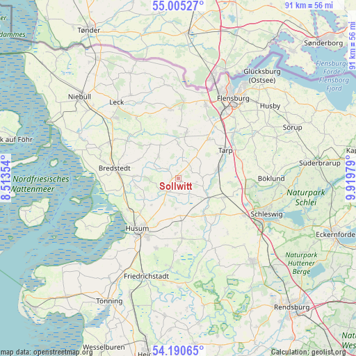 Sollwitt on map